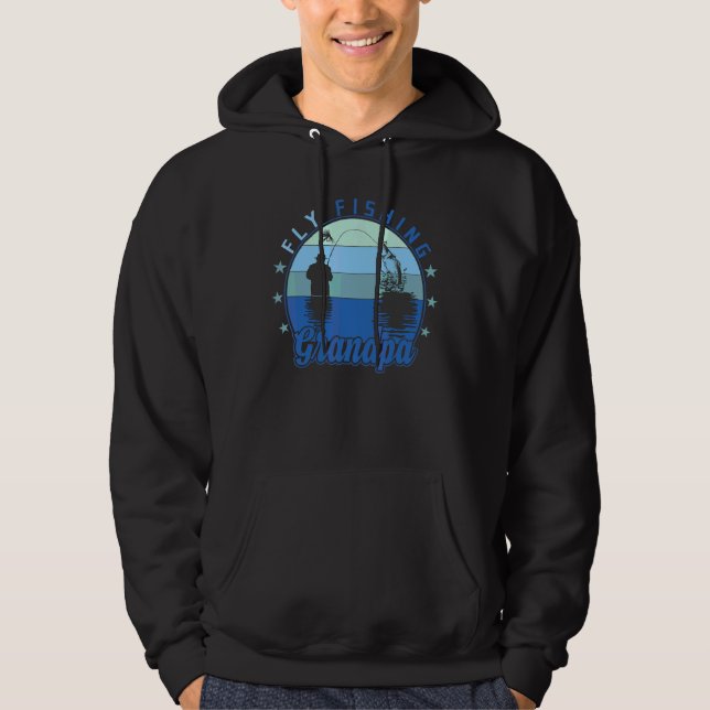 Moletom Pai de Pesca com Mosca para Homens 3 (Frente)