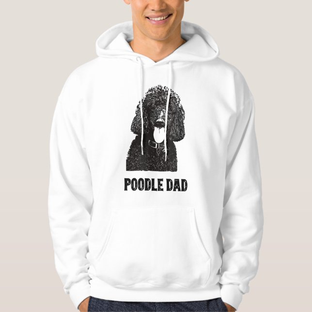 Moletom Pai de Poodle Mens - Pai de Poodle Padrão (Frente)