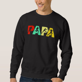 Moletom Pai de Râguebi do Mens Retro Papa Rugby Pais