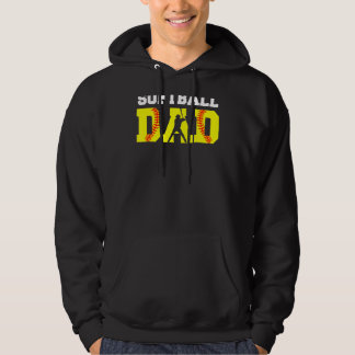 Moletom Pai de Softball Amarelo Roupa de Pai de Moedas