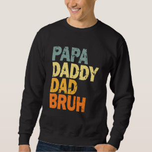 Moletom Pai Dia Bonitos Homens Miúdos Papá Pai Pai Bru