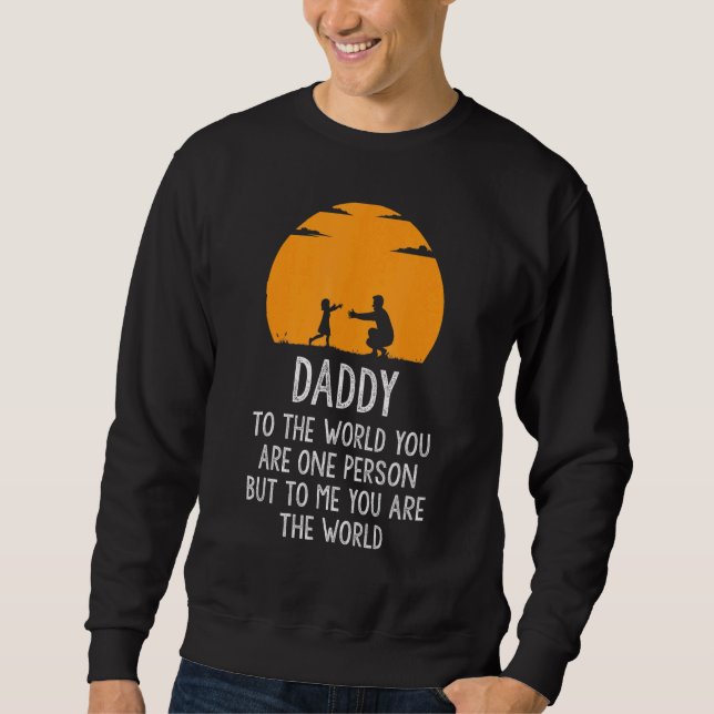 Moletom Pai é meu mundo (Frente)