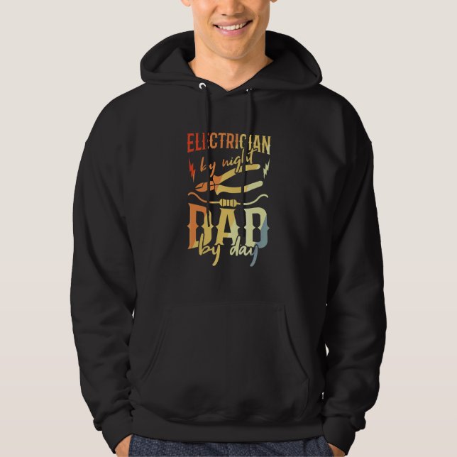Moletom Pai Eletricista Homem Técnico em Eletrônica Papai (Frente)