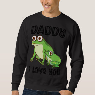 Moletom Pai Eu Te Amo Sapo Brincando Crianças Dia de os pa