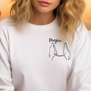 Moletom Pai german shepherd, Orelhas de Cachorro