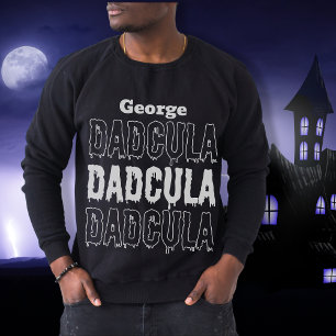 Moletom Pai Halloween Dadcula cai magra escuro