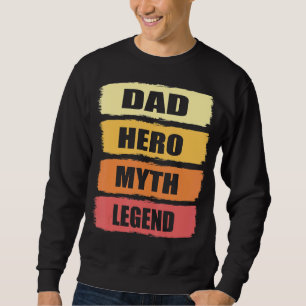 Moletom Pai Hero Mens Legenda Melhor Dia de os pais Pai