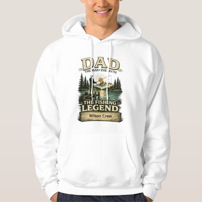 Moletom Pai Lenda da Pesca Camisola Personalizada (Frente)