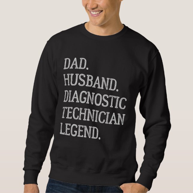 Moletom Pai Marido Técnico de Diagnóstico Lenda (Frente)