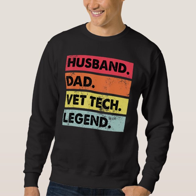 Moletom Pai Marido Vet Tech Legend Engrenado Veterinários  (Frente)