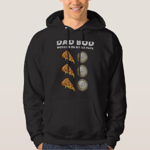 Moletom Pai Mens Bod Seis Abs Traseiro Padre Figura Pizza