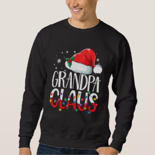 Moletom Pai Natal Avô Fato de Natal Família Igual Camisola