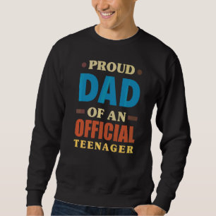 Moletom Pai Orgulhoso De Um Adolescente Oficial 13 De Aniv