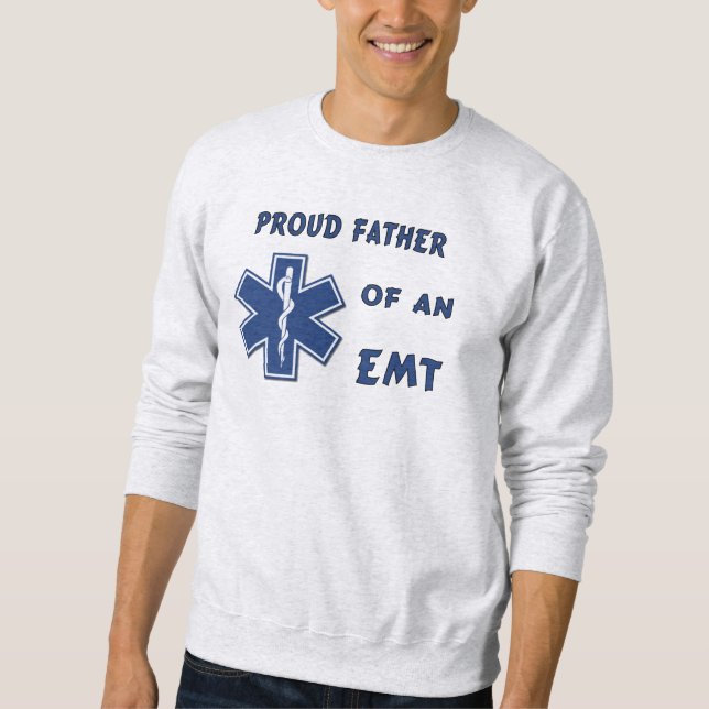 Moletom Pai orgulhoso de um EMT (Frente)