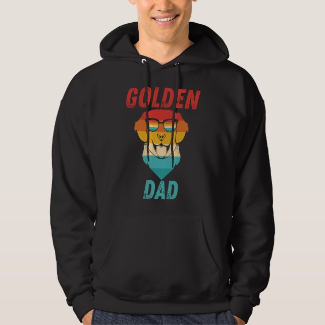 Moletom Pai ouro Funny Ouro Pai Retriever (Frente)