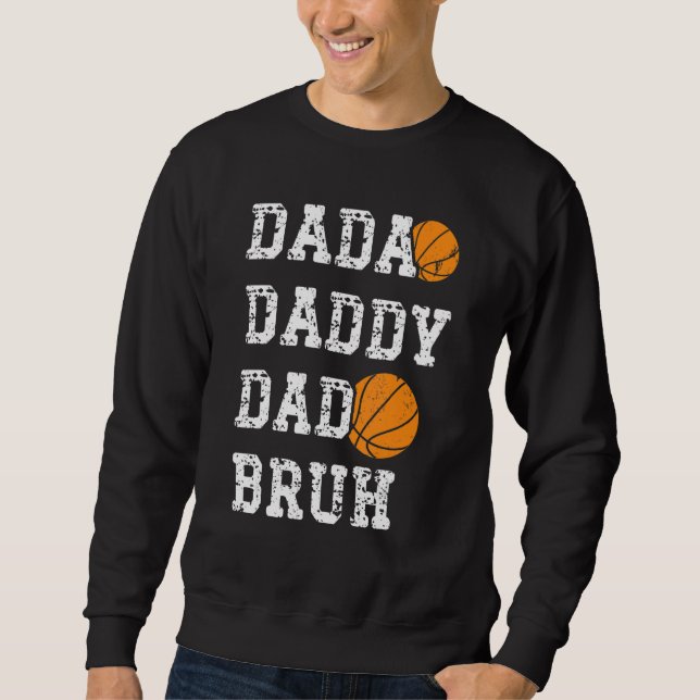 Moletom Pai Pai Dada Dia de os pais Pop de basquetebol par (Frente)