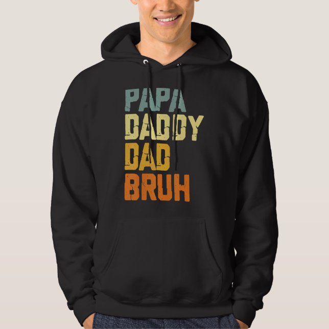 Moletom Pai Pai Papá Bruh Retro Vintage (Frente)