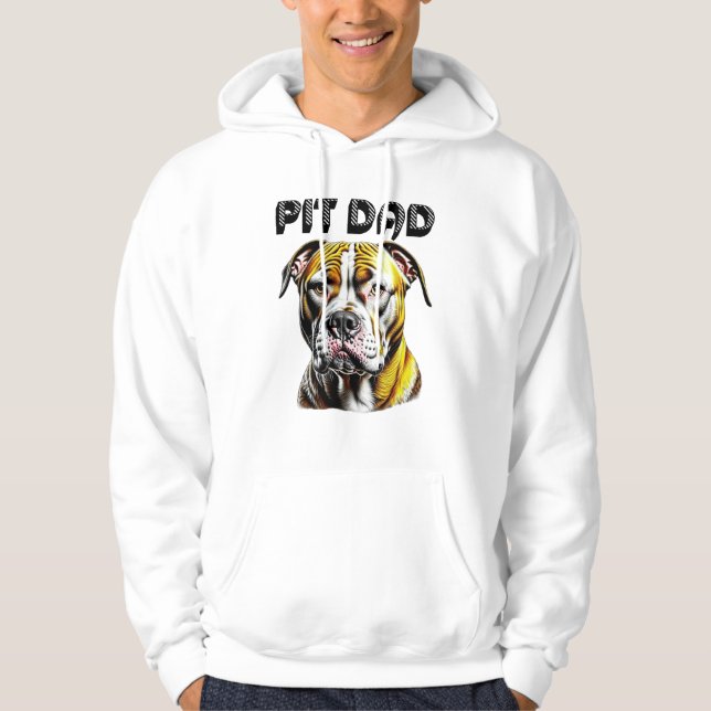 Moletom Pai Pit Bull | Amantes de Cachorros  (Frente)