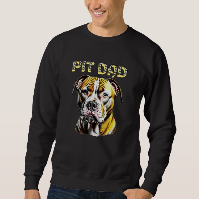 Moletom Pai Pit Bull | Amantes de Cachorros  (Frente)