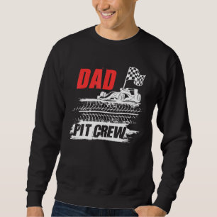 Moletom Pai Pit Crew Car Racer Party