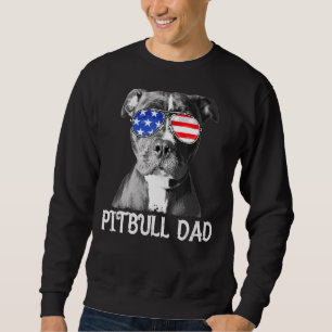 Moletom Pai Pitbull Bandeira Americana Patriótica Cão 4º O