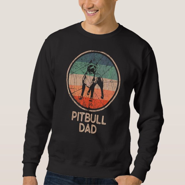 Moletom Pai Pitbull Dog Vintage (Frente)