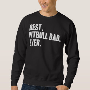 Moletom Pai Pitbull Engraçado Pet Pitbull Impressão