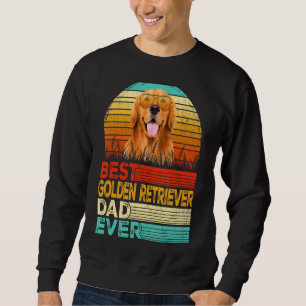 Moletom Pai Retro Vintage de Melhor Ouro para Retriever