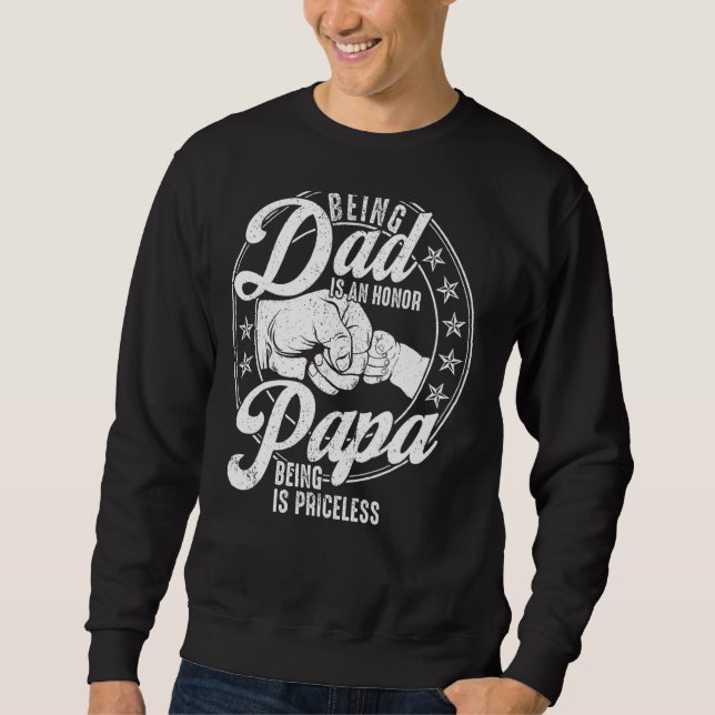 Moletom Pai Ser Pai É Hornor Papa é impagável (Frente)