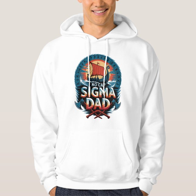 Moletom Pai Sigma Sem Capuz Estilo Viking para o Dia dos P (Frente)