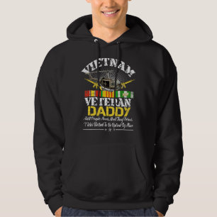 Moletom Pai Veterano Vietnã Levantado Pelo Meu Herói Milit