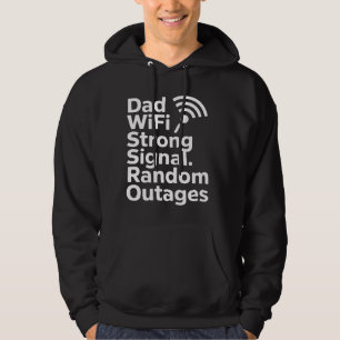 Moletom Pai WiFi Sinal Forte, Quedas Aleatórias Pai Engr
