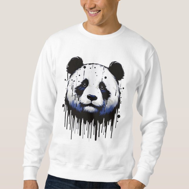 Moletom Paint Drip Panda (Frente)