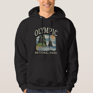 Moletom Paisagem da Floresta Costeira Hoh Olimpiadas Na Fl