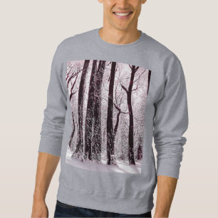 MOLETOM PAISAGEM DE INVERNO NEVADO DAS FLORESTAS