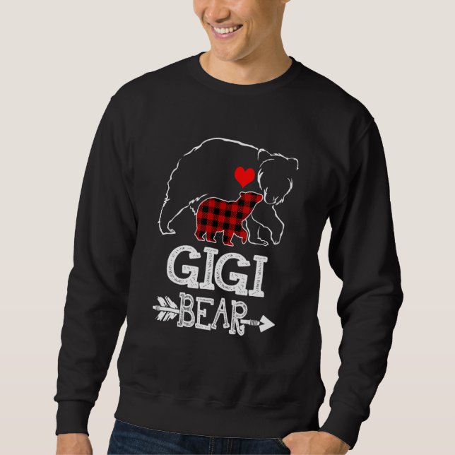 Moletom Pajama da Xadrez de Buffalo Gigi Bear (Frente)