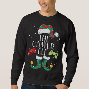 Moletom Pajama de Natal da Família Gamer Elf Matching