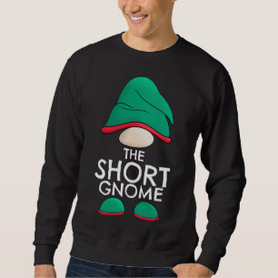 Moletom Pajama Outfi de Natal Familiar Curto Gnomo Corresp