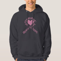 Palavras rosa de fita Cancer de peito Sweatshirt