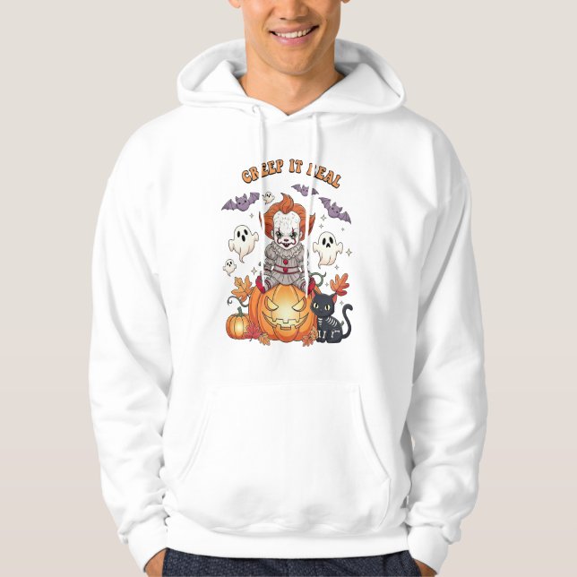 Moletom Palhaço de Halloween Creep It Real (Frente)