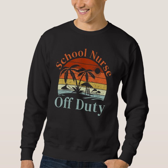 Moletom Palm Tree Beach Sunset Retro School Enfermeira Sum (Frente)