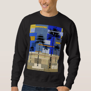 Moletom Palm Trees Sunset Abstrato surfer Beac