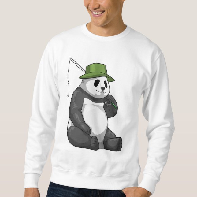 Moletom Panda a pescar com cana de pesca (Frente)