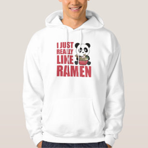 Moletom Panda Acionada Por Ramen Sweet Kawaii Noodle Panda