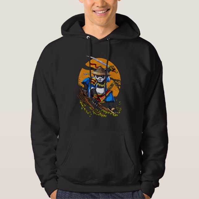 Moletom Panda Bear Samurai Warrior Ninja Animal Kids Boys (Frente)