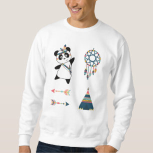 Moletom Panda Bear Sticker Set Teepee