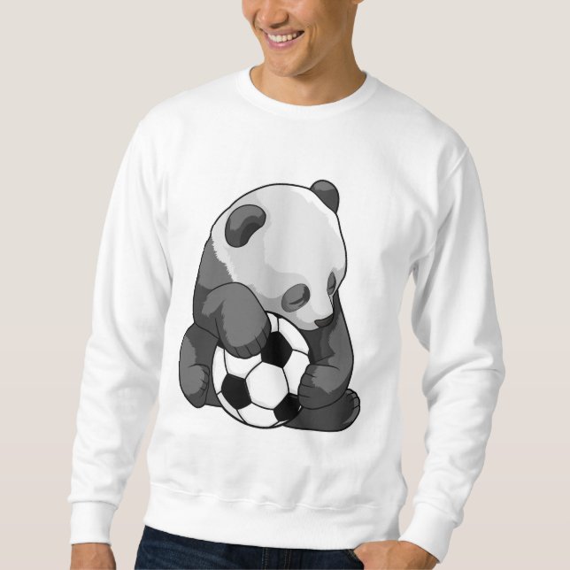 Moletom Panda com bola de futebol (Frente)