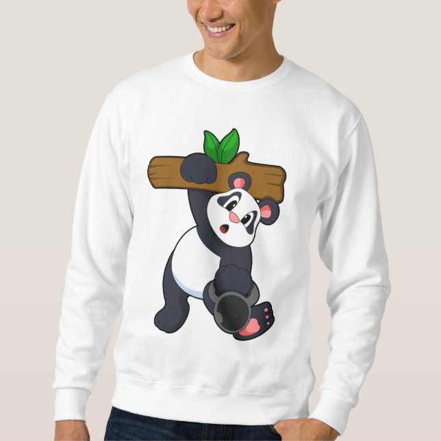 Moletom Panda com madeira no treino da Força (Frente)