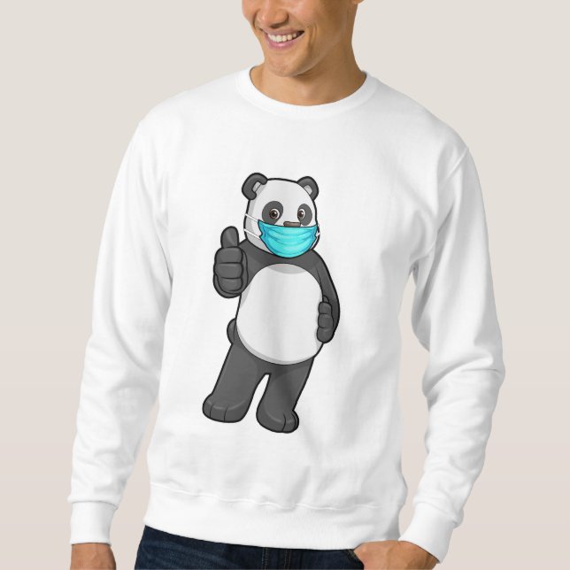 Moletom Panda com máscara de rosto (Frente)