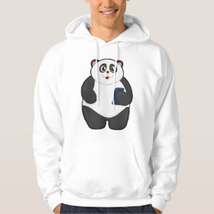 Moletom Panda com telefone celular